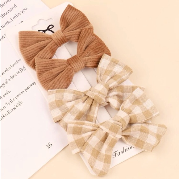 4pc toddler plaid bow - Picture 3 of 3
